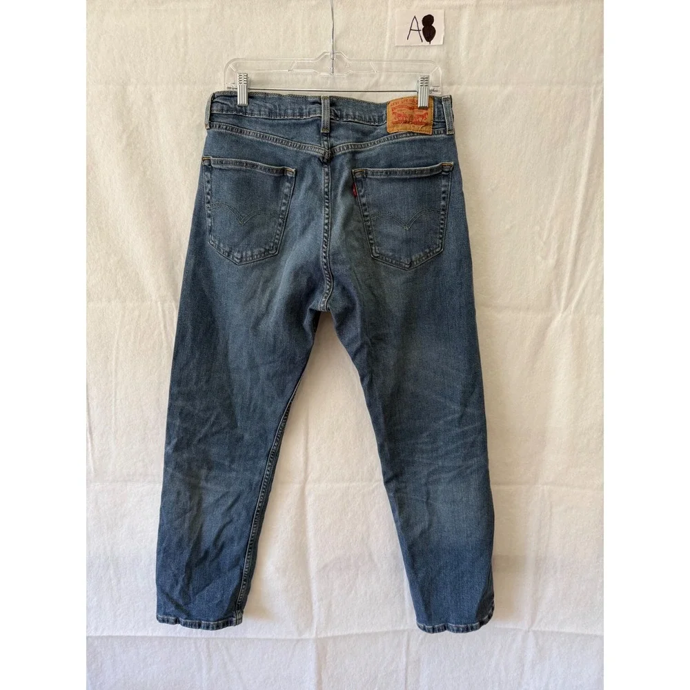 Levis 505 Regular Fit Straight Leg Jeans Mens 34x30 Medium Wash Blue